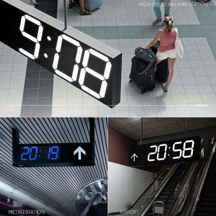 Wall Sticker LED Wall Clock Decorative Clock Creative Acrylic Mirror Clock US Plug, Remote Version Sealed Box