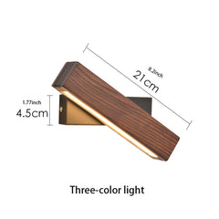 Simple Rotatable Bedside Bedroom Wall Lamp Warm Night Light