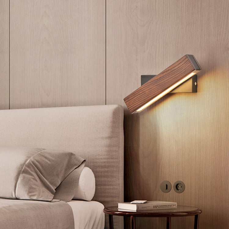 Simple Rotatable Bedside Bedroom Wall Lamp Warm Night Light