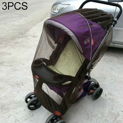 3 PCS 150cm Baby Pushchair Mosquito Insect Shield Net Safe Infants Protection Mesh Stroller Accessories Mosquito Net