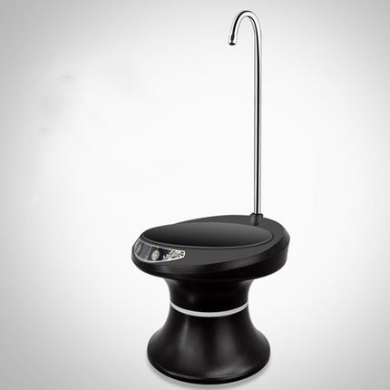 Tray Bucket Water Pump USB Rechargeable Wireless Electric Mineral Water Bucket Automatic Water Dispenser, Black, White
