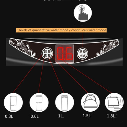 Tray Bucket Water Pump USB Rechargeable Wireless Electric Mineral Water Bucket Automatic Water Dispenser, Black, White