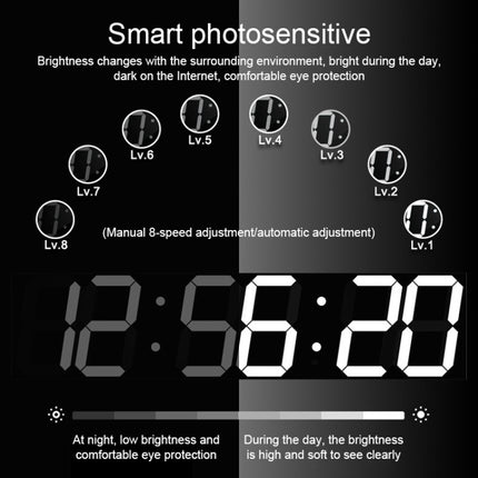 Multifunctional LED Wall Clock Creative Digital Clock