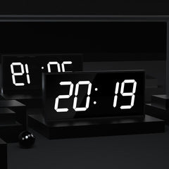 LED Large Screen Digital Electronic Clock Remote Control Double-sided Wall Clock