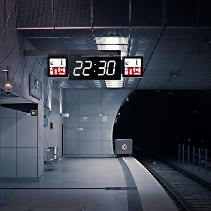 LED Large Screen Digital Electronic Clock Remote Control Double-sided Wall Clock