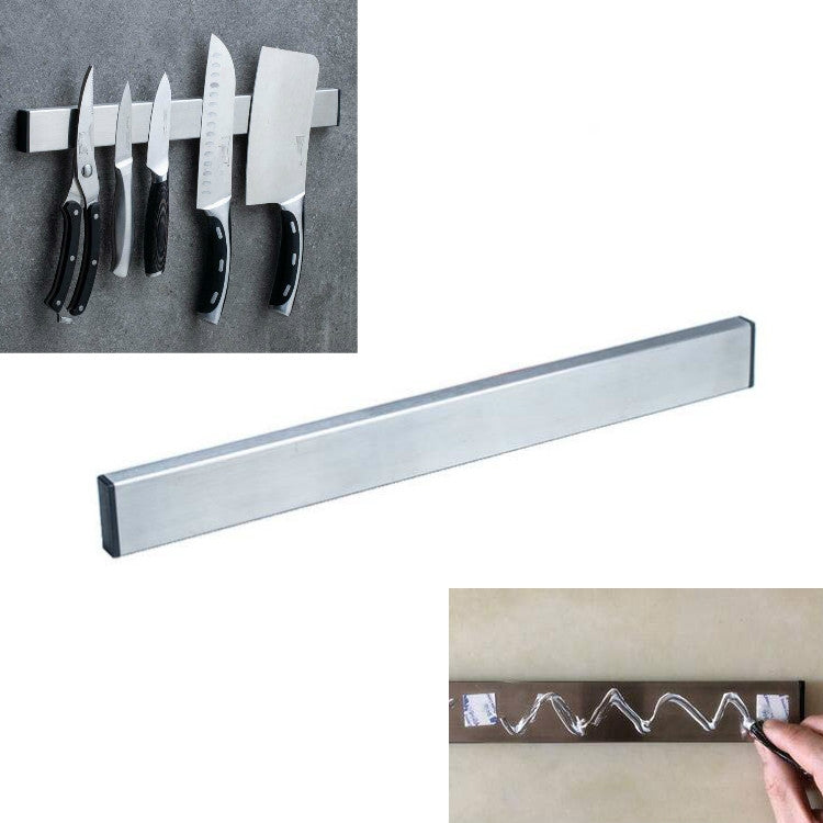 Stainless Steel Knife Holder Kitchen Rack Magnetic Suction Knife Holder, 30cm Red Gum, 30cm Free Nail Glue, 40cm Red Gum, 40cm Free Nail Glue, 50cm Red Gum, 50cm Free Nail Glue