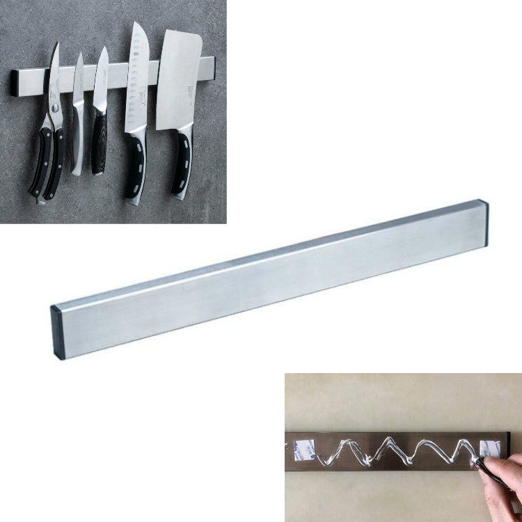 Stainless Steel Knife Holder Kitchen Rack Magnetic Suction Knife Holder, 30cm Red Gum, 30cm Free Nail Glue, 40cm Red Gum, 40cm Free Nail Glue, 50cm Red Gum, 50cm Free Nail Glue