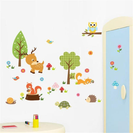 Simple DIY Forest Animals Owl Room Bedroom Background Voor Wall Stickers, Forest Animals