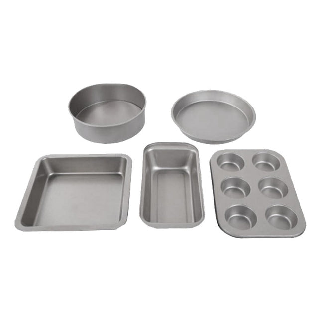 5 in 1 Cake Mould Pizza Bakeware Home Pastry Biscuit Bread Baking Tool Set, 5 in 1