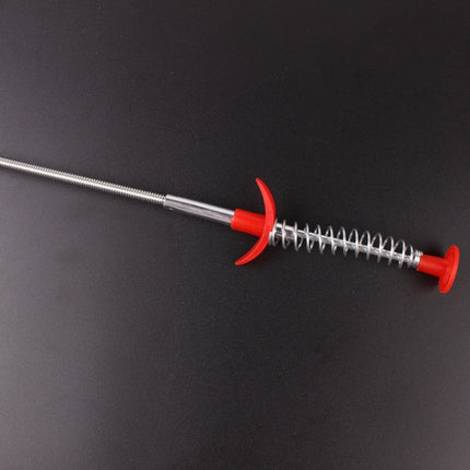 Metal Wire Brush Hand Kitchen Sink Cleaning Hook Sewer Dredging Device, 60cm