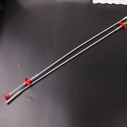 Metal Wire Brush Hand Kitchen Sink Cleaning Hook Sewer Dredging Device, 60cm