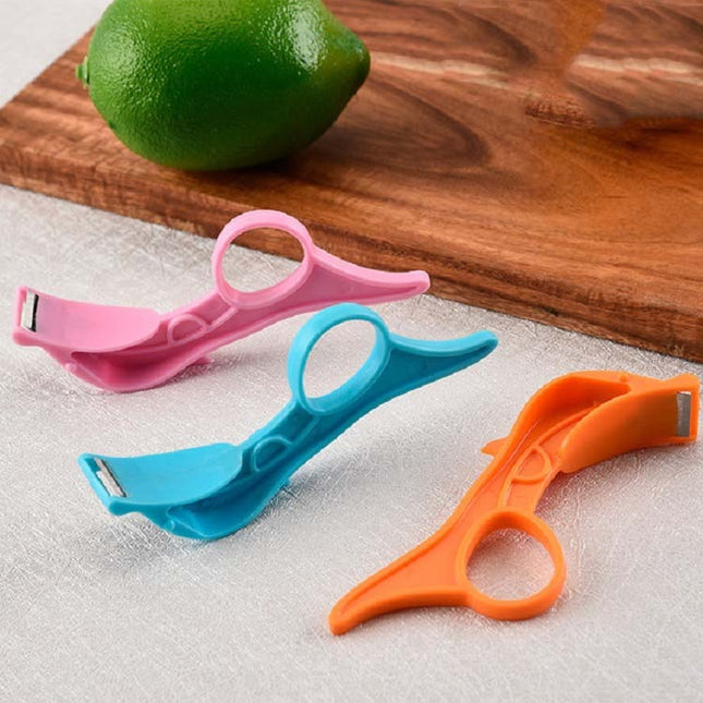 Kitchen Fruit Peeler Stainless Steel Peeling Knife, Random Color Delivery