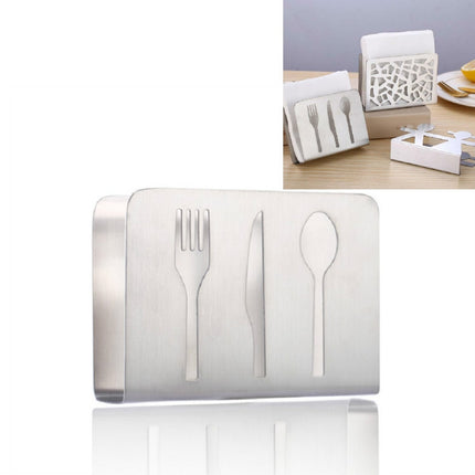 Restaurant Hotel Napkin Nolder Paper Towel Holder Stainless Steel Square Towel Holder, Tableware (Sanding), Grilles (Sanding), Grilles (Bright Light), Plant (Sanding), Lovers (Sanding)