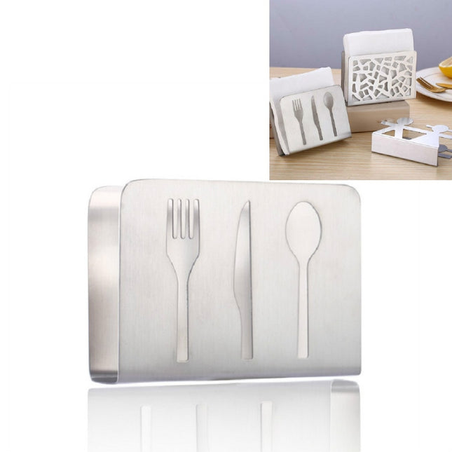 Restaurant Hotel Napkin Nolder Paper Towel Holder Stainless Steel Square Towel Holder, Tableware (Sanding), Grilles (Sanding), Grilles (Bright Light), Plant (Sanding), Lovers (Sanding)