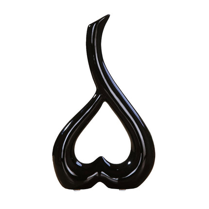 Heart Shape Creative Ceramic Flower Vase Home Decor Wedding Festival Office Desktop Decoration