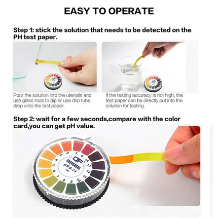 5Meters 0-14 PH Test Paper Alkaline Acid Indicator Paper For Water Urine Saliva Litmus Testing Measuring Analysis Kits
