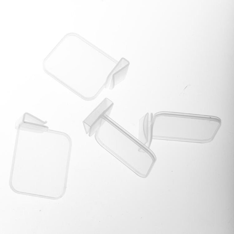 4pcs / Set Refrigerator Internal Drawer Shelf Classification Partition Plastic Transparent Baffle, 10 Sets Transparent Baffle