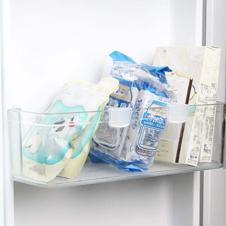 4pcs / Set Refrigerator Internal Drawer Shelf Classification Partition Plastic Transparent Baffle, 10 Sets Transparent Baffle