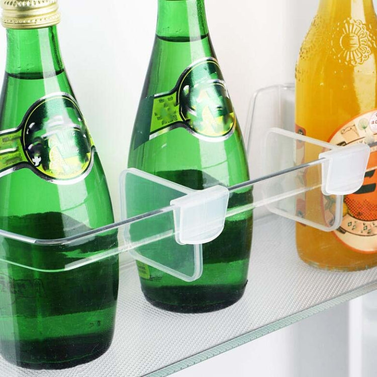 4pcs / Set Refrigerator Internal Drawer Shelf Classification Partition Plastic Transparent Baffle, 10 Sets Transparent Baffle