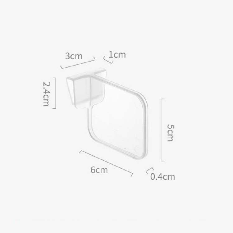 4pcs / Set Refrigerator Internal Drawer Shelf Classification Partition Plastic Transparent Baffle, 10 Sets Transparent Baffle