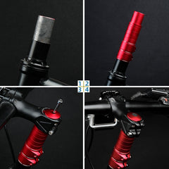 FMFXTR Mountain Bike Handlebar Aluminum Alloy Height Increaser, 8.5cm Black, 8.5cm Red, 8.5cm Blue, 11.4cm Black, 11.4cm Red, 11.4cm Blue, 14.4cm Black, 14.4cm Red, 14.4cm Blue, 17.5cm Black, 17.5cm