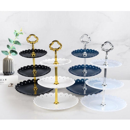 Party Birthday Three-layer Fruit Plate Cake Stand Dessert Storage Rack