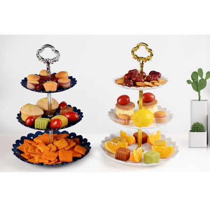 Party Birthday Three-layer Fruit Plate Cake Stand Dessert Storage Rack