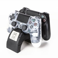 For Playstation 4 /PS4 pro /PS4 Slim Wireless Controller LED Indicator Charger Double Handle Dual USB Charging Dock Station Stand, For PS4 pro /PS4 Slim