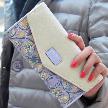 Fashion Ladies Leather Clutch Bag Purse Long Cartoon Wallet Coin Purse