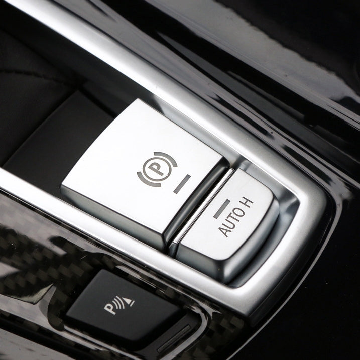 SRXTZM Parking Brake Switch P Button Cover ABS Chrome for BMW F10 F07 F01 X3 F25 X4 F26 F11 F06 X5 F15 X6 F16 Accessories, P Button Cover