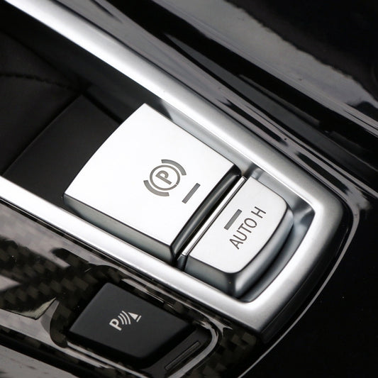 SRXTZM Parking Brake Switch P Button Cover ABS Chrome for BMW F10 F07 F01 X3 F25 X4 F26 F11 F06 X5 F15 X6 F16 Accessories, P Button Cover