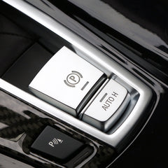 SRXTZM Parking Brake Switch P Button Cover ABS Chrome for BMW F10 F07 F01 X3 F25 X4 F26 F11 F06 X5 F15 X6 F16 Accessories, P Button Cover