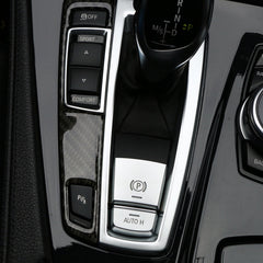 SRXTZM Parking Brake Switch P Button Cover ABS Chrome for BMW F10 F07 F01 X3 F25 X4 F26 F11 F06 X5 F15 X6 F16 Accessories, P Button Cover