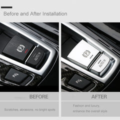 SRXTZM Parking Brake Switch P Button Cover ABS Chrome for BMW F10 F07 F01 X3 F25 X4 F26 F11 F06 X5 F15 X6 F16 Accessories, P Button Cover