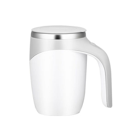 Electric Stirring Cup Milkshake Coffee Stirring Cup, Electric (White), Electric (Brown)