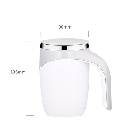 Electric Stirring Cup Milkshake Coffee Stirring Cup, Electric (White), Electric (Brown)