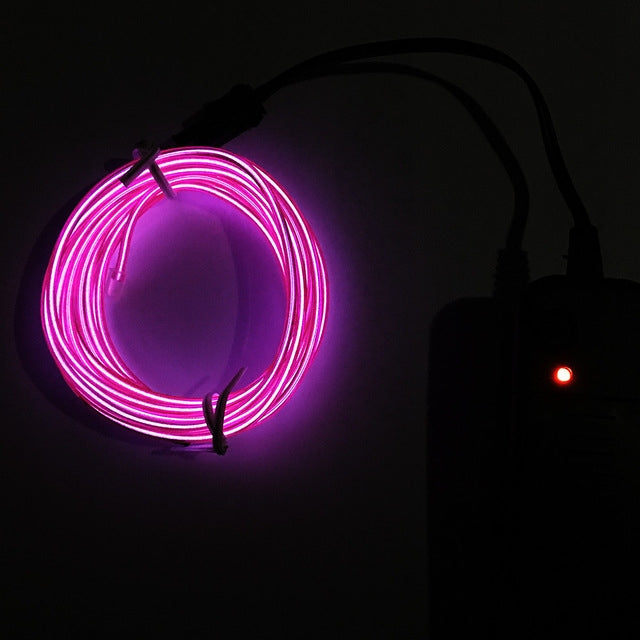 Flexible LED Light EL Wire String Strip Rope Glow Decor Neon Lamp USB Controlle  3M Energy saving Mask glasses glow line F277, TBD0156472001A, TBD0156472001B, TBD0156472001C, TBD0156472001D, TBD0156472001E, TBD0156472001F, TBD0156472001G, TBD0156472001...