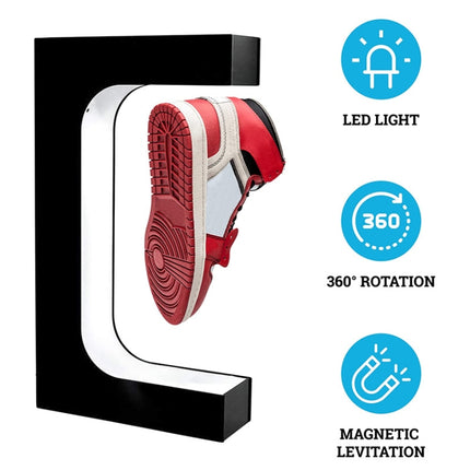 LM-001 LED Lighting Magnetic Levitation Shoes Display Stand, 20mm Black+White Light, 20mm White+White Light, 20mm Black+Color Light+RC, 20mm White+Color Lamp+RC, 28mm Black+White Light, 28mm White+White Light