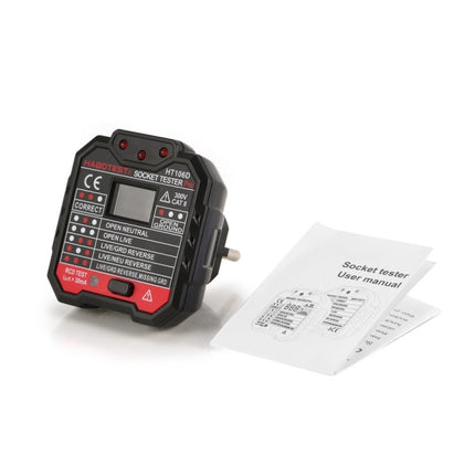 HT106 Socket Testers Voltage Test Detector Ground Line Neutral Line Live Line Leakage Electroscope, UK Plug, EU Plug, US Plug