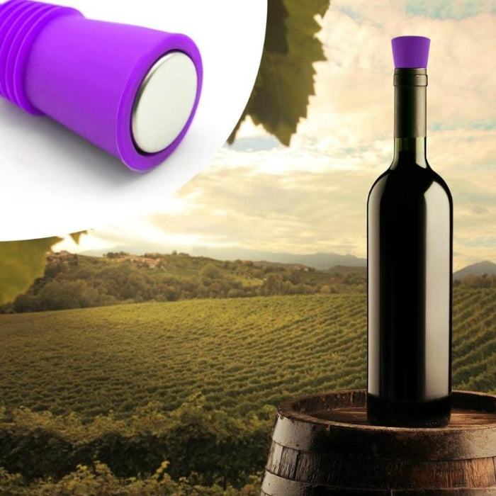 Food Grade Silicone Wine Stopper Creative Preservation Bottle Stopper, Preservation Bottle Stopper(Purple), Preservation Bottle Stopper(Red), Preservation Bottle Stopper(Blue), Preservation Bottle Stopper(Green)