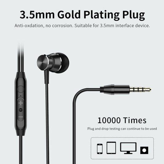 Langsdom M305 Bass Earphone for Phone 3.5mm In-ear Metal Earphones with HD Mic Earbuds for xiaomi iPhone Samsung