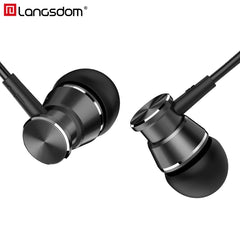 Langsdom M305 Bass Earphone for Phone 3.5mm In-ear Metal Earphones with HD Mic Earbuds for xiaomi iPhone Samsung