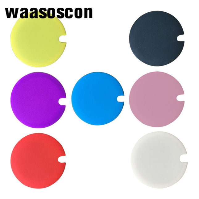 5 PCS Creative Cup Lids Food-grade Silicone Cup Cover Heat-resistant Safe Healthy Silicone Lid with Gap