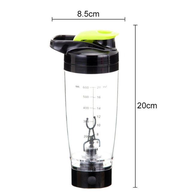 600ML Mixer Water Bottle Portable Electric Protein Automatic Creative Coffee Milk Cup