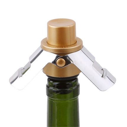 Push-button Stainless Steel Pumping Champagne Stopper Sparkling Champagne Snap Wing Vacuum Wine Stopper, 2 PCS  Push-button Wine Bottle Stopper(Black), 2 PCS  Push-button Wine Bottle Stopper(Gold), 2 PCS  Push-button Wine Bottle Stopper(Silver)
