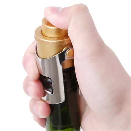 Push-button Stainless Steel Pumping Champagne Stopper Sparkling Champagne Snap Wing Vacuum Wine Stopper, 2 PCS  Push-button Wine Bottle Stopper(Black), 2 PCS  Push-button Wine Bottle Stopper(Gold), 2 PCS  Push-button Wine Bottle Stopper(Silver)