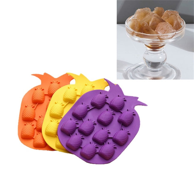 5 PCS Pineapple Creative Silicone Ice Tray Ice Maker Ice Mold, Random Color Delivery, Pineapple Ice Maker