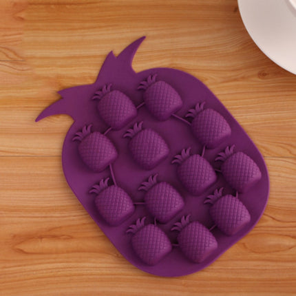 5 PCS Pineapple Creative Silicone Ice Tray Ice Maker Ice Mold, Random Color Delivery, Pineapple Ice Maker