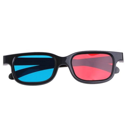 10pcs 3D Glasses Universal Black Frame Red Blue Cyan Anaglyph 3D Glasses 0.2mm For Movie Game DVD