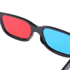 10pcs 3D Glasses Universal Black Frame Red Blue Cyan Anaglyph 3D Glasses 0.2mm For Movie Game DVD